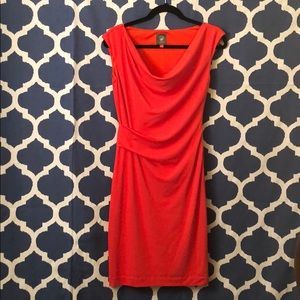 Vince Camuto Fitted Knee Length Dress